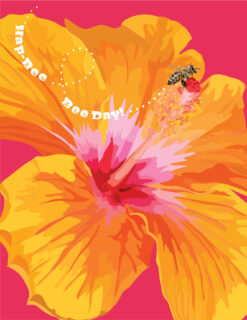 Hibiscus and Bee