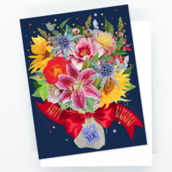Alternative view of Blue Birthday Bouquet