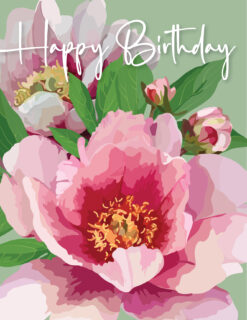 Happy Birthday Peony