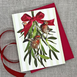 Alternative view of Mistletoe and Finches