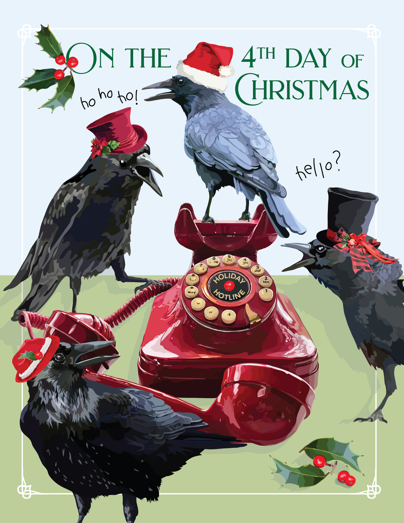 Four Calling Birds Bundle of Six
