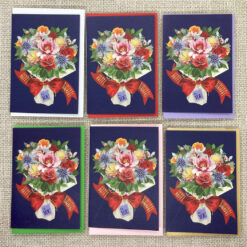 Blue Birthday Bouquet - Set of Six