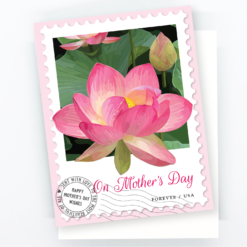 Alternative view of Lotus Stamp Mother's Day Card
