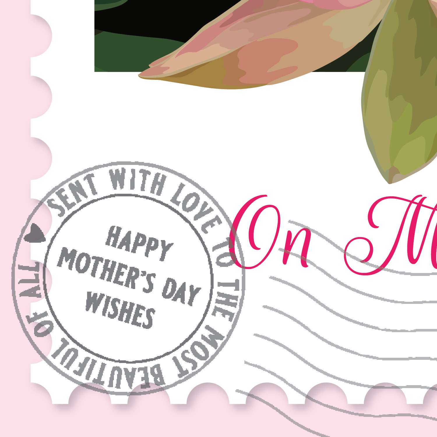 Lotus Stamp Mother's Day Card - Image 3