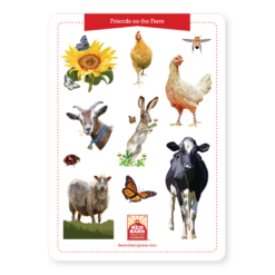 Friends on the Farm Sticker Sheet