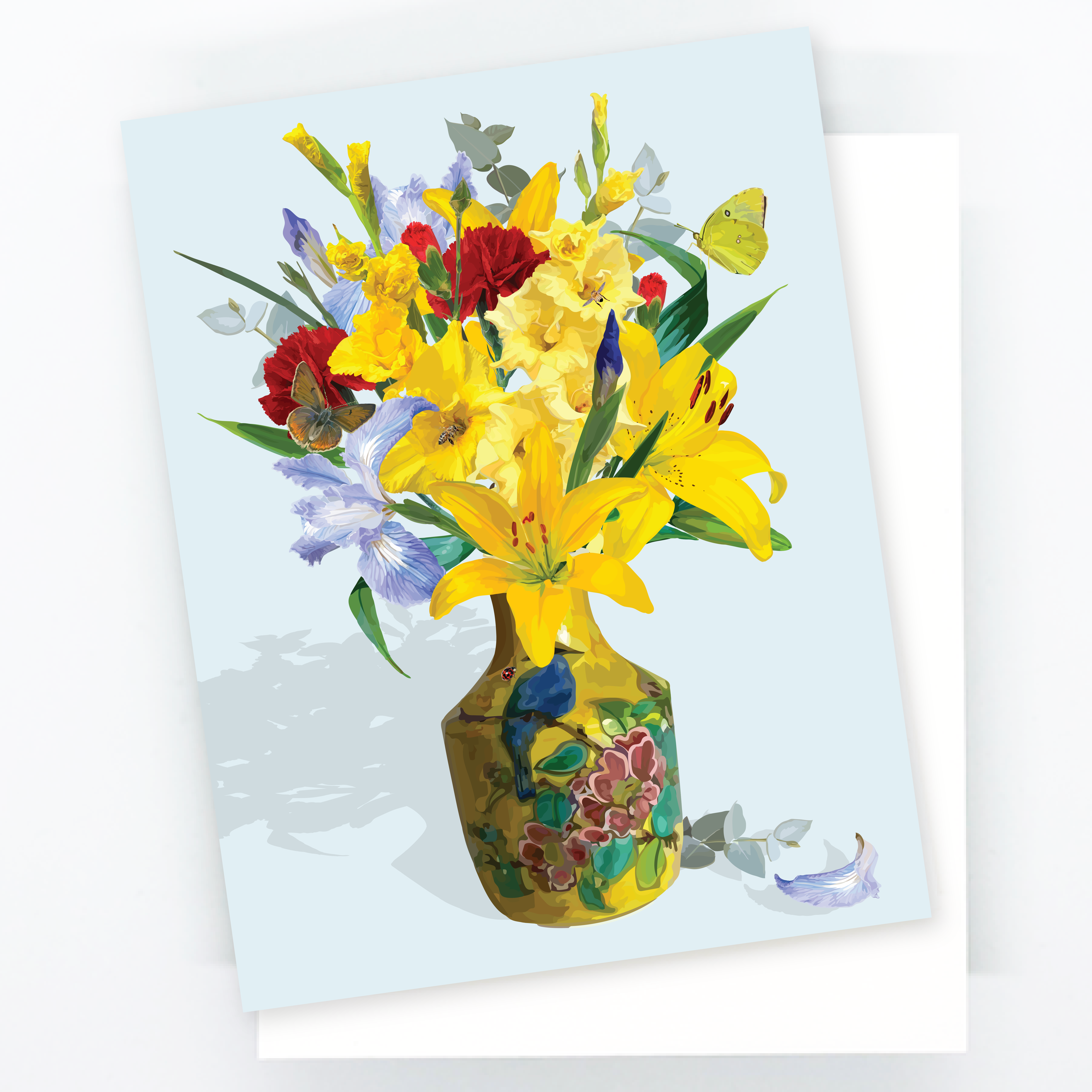 Alternative view of Sunshine Bouquet Notecard