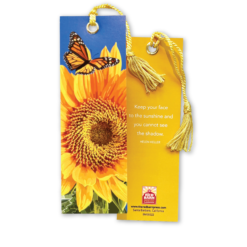 Sunflower and Monarch Bookmark