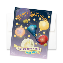 Alternative view of Happy Birthday Lanterns