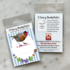 Alternative view of Little Red Robin Bookplate Set