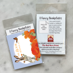 Alternative view of Bunny and Poppies Bookplate Set