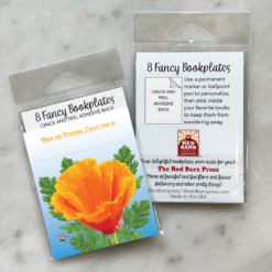 Alternative view of California Poppy Bookplate Set