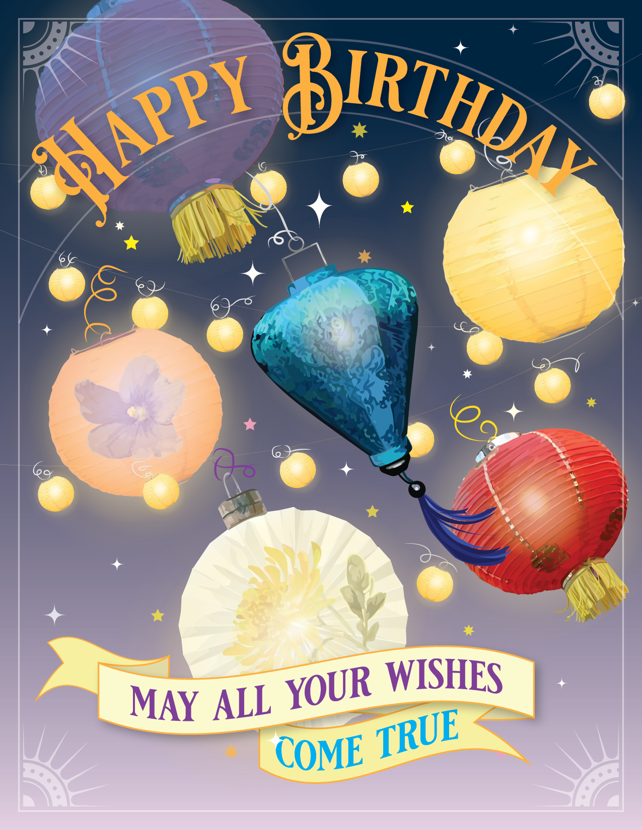 Happy Birthday Lanterns
