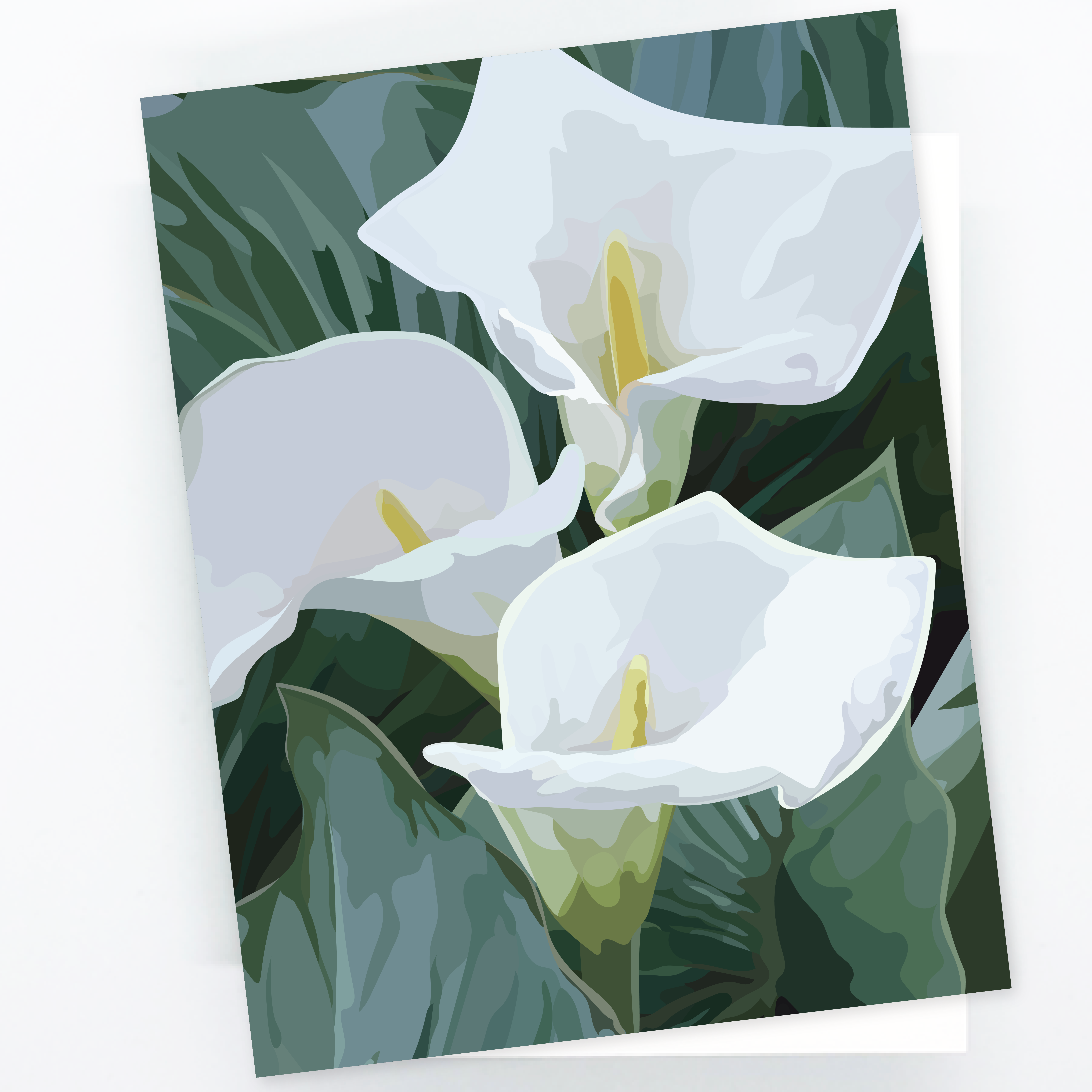 Alternative view of Calla Lily Notecard