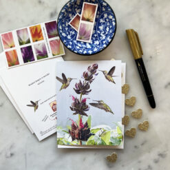 Alternative view of Hummingbird Sage Notecard