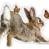 Bunny and Butterflies Sticker