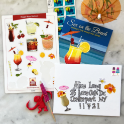 Alternative view of Happy Hour Cocktail Sticker Sheet