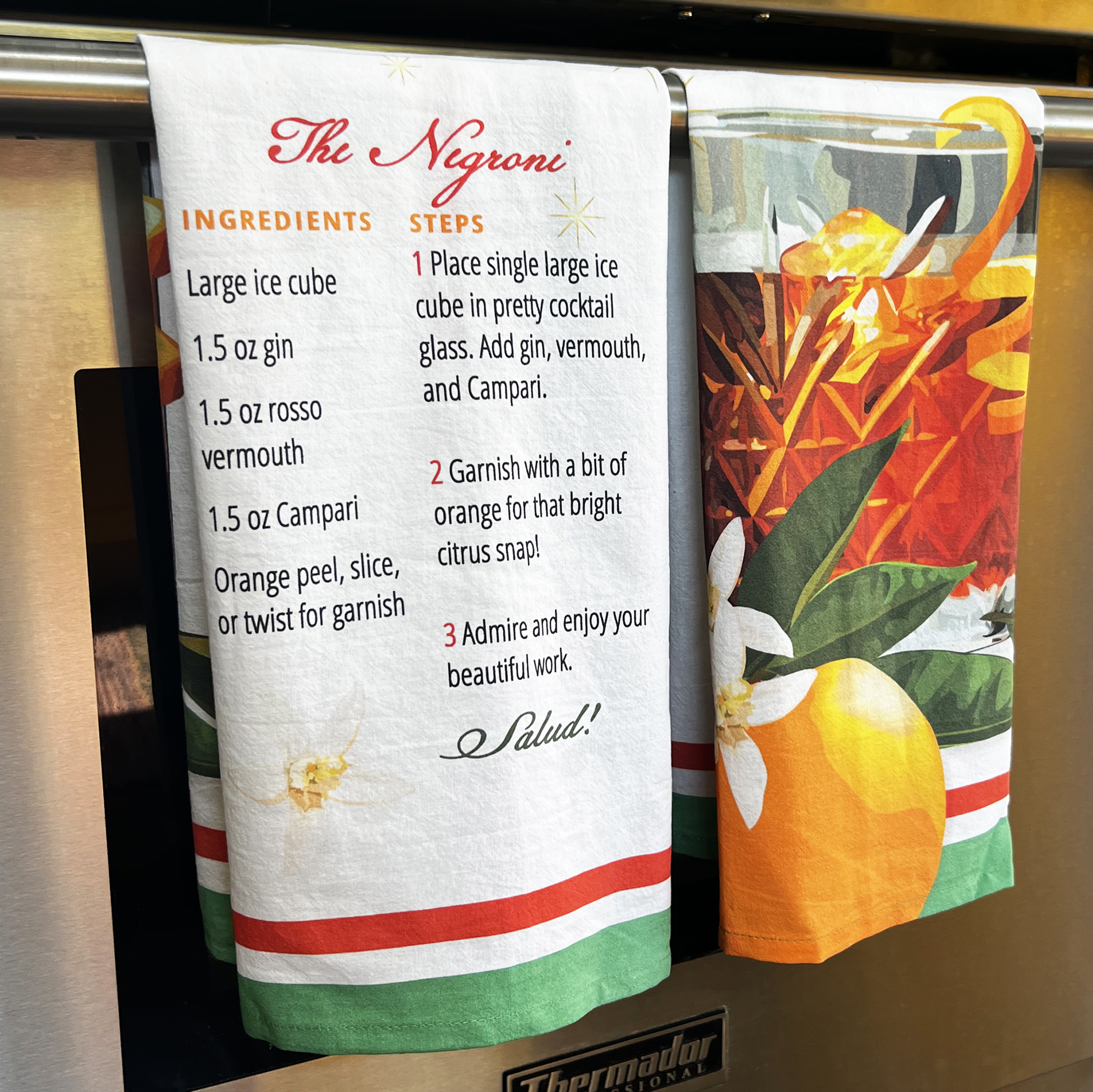 Tea Towel | Negroni Cocktail! - Image 2