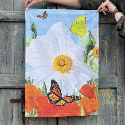 Alternative view of Tea Towel | Poppies and Butterflies