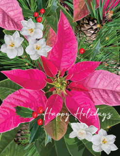 Pretty Pink Poinsettias
