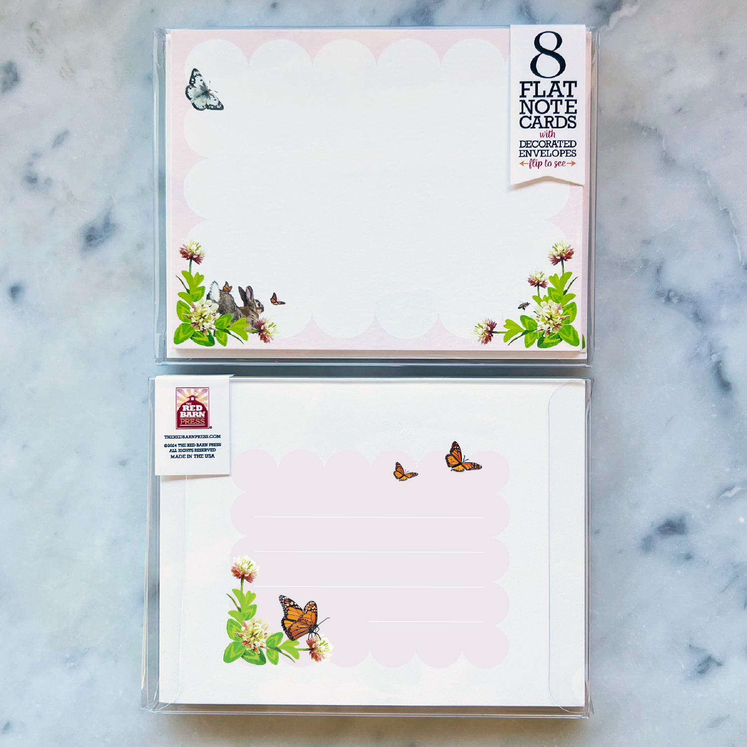 Bunnies and Clover Notecard Set - Image 2
